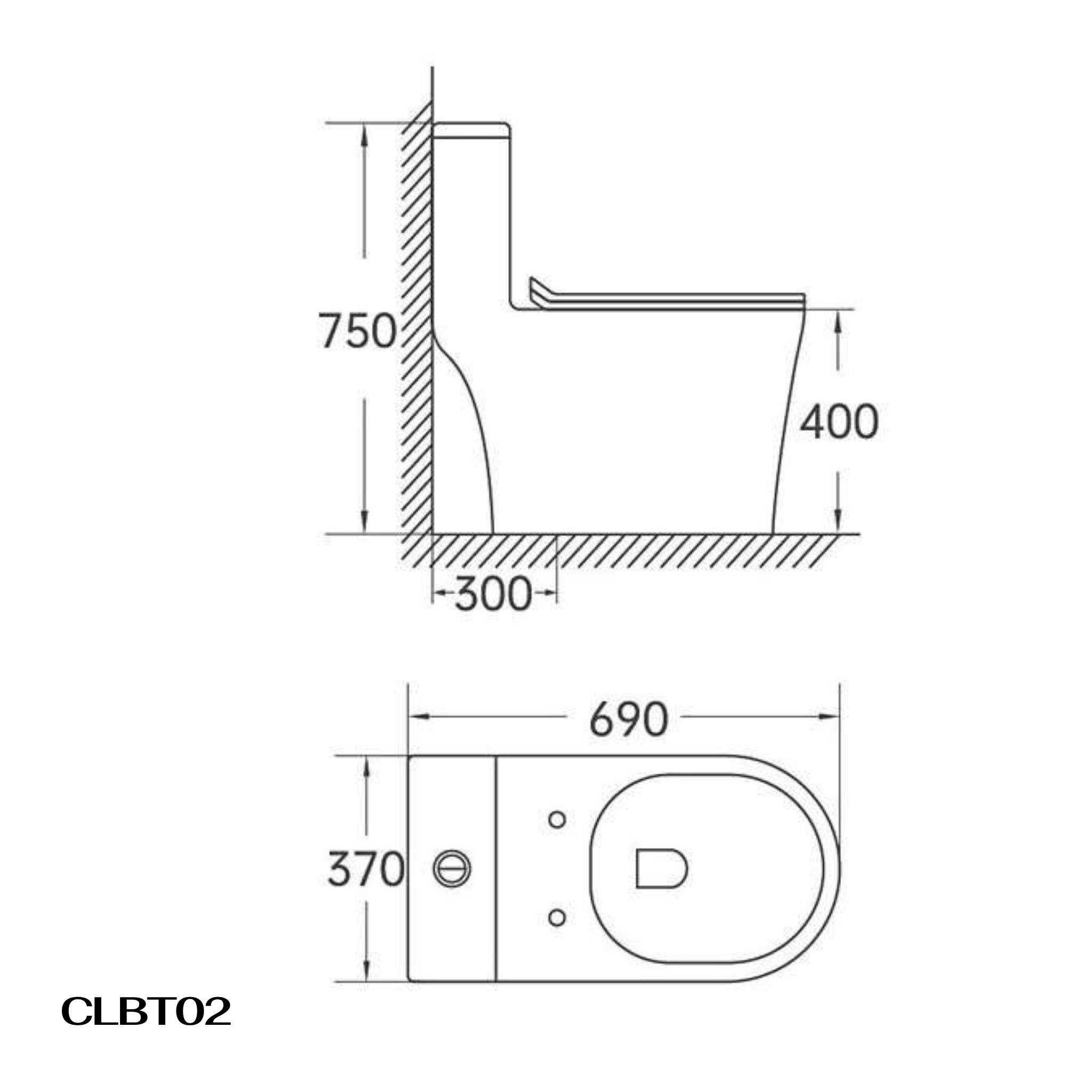 Bồn cầu một khối men Nano Casalux CL/BC02
