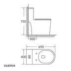 Bồn cầu một khối men Nano Casalux CL/BC03
