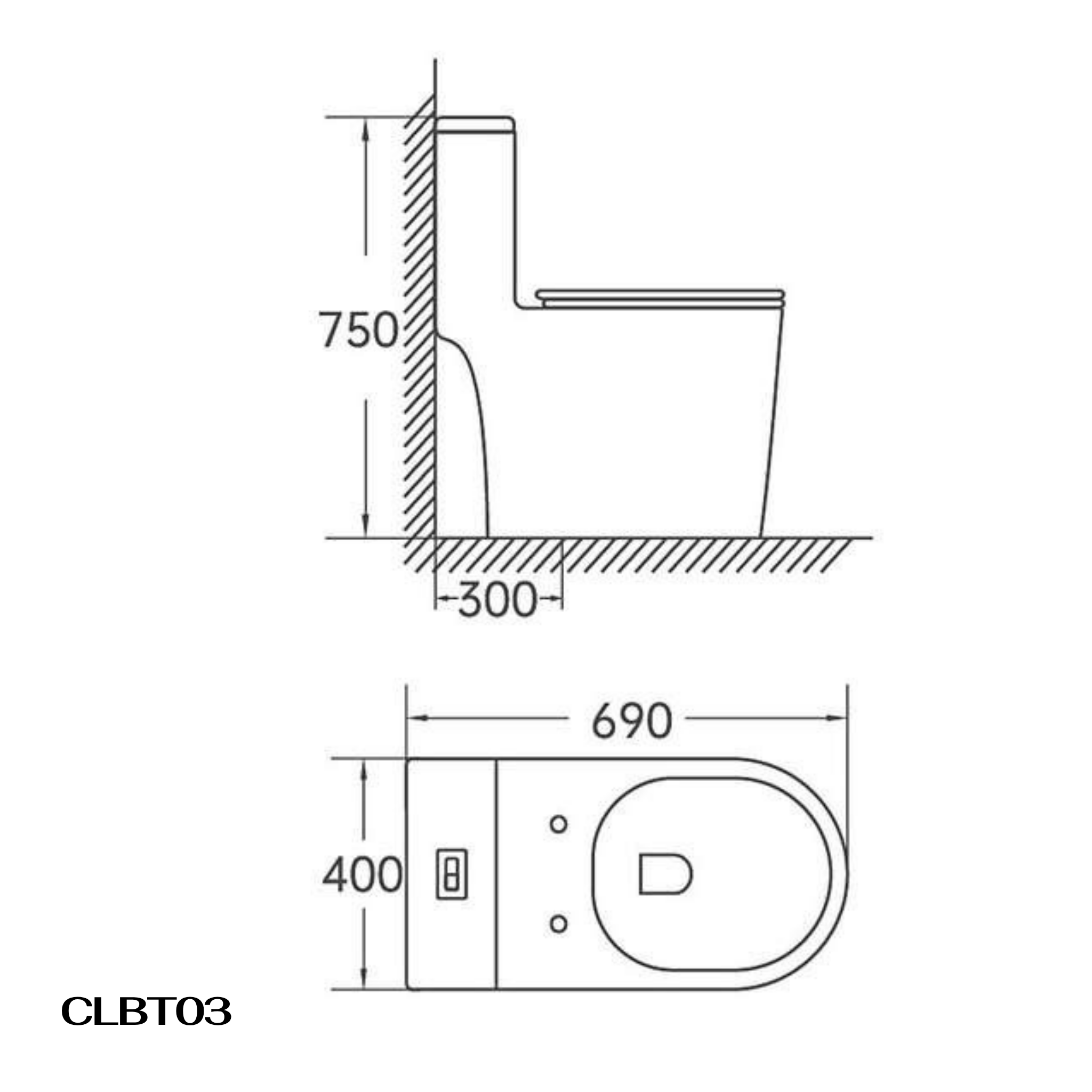 Bồn cầu một khối men Nano Casalux CL/BC03