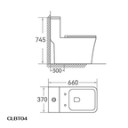 Bồn cầu một khối men Nano Casalux CL/BC04
