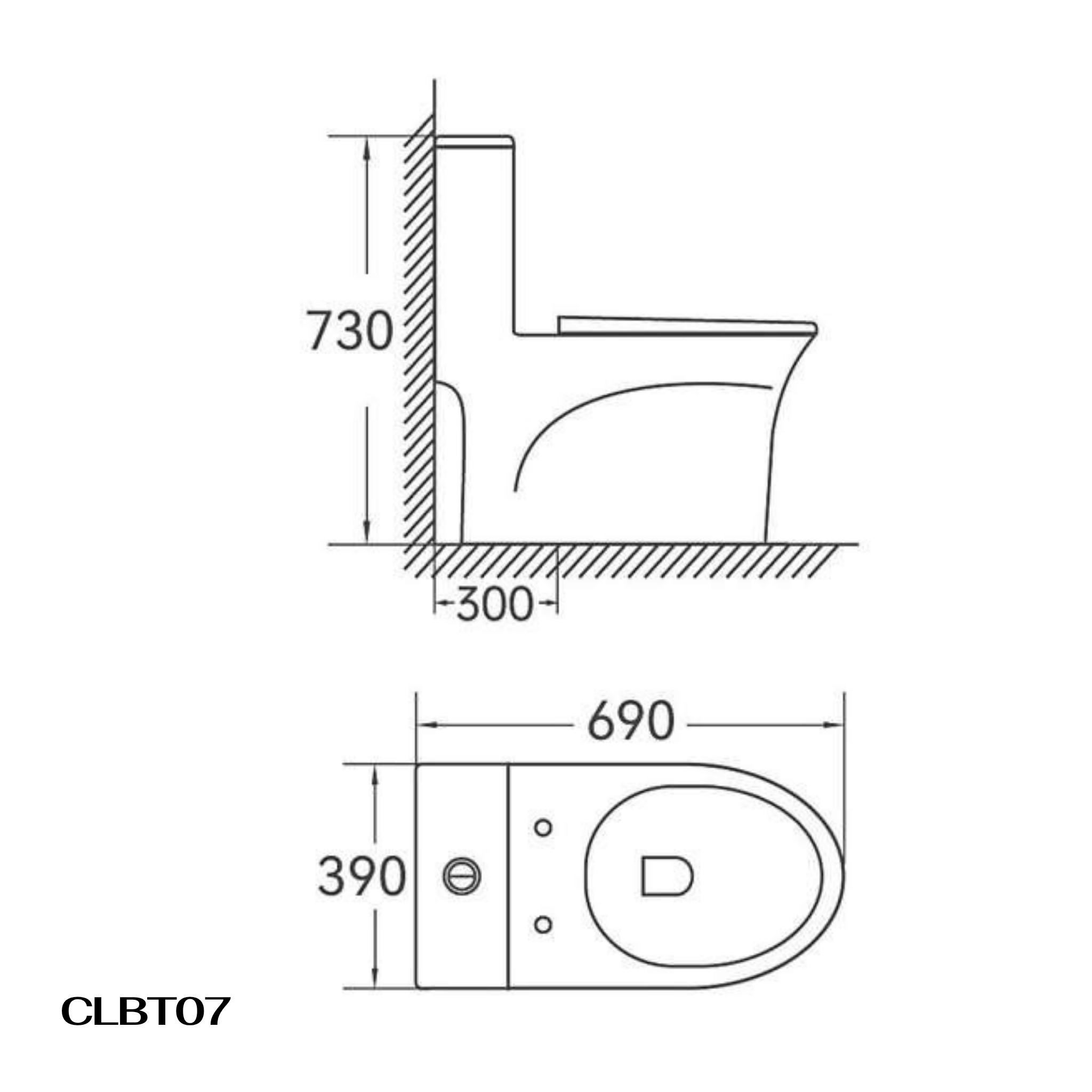 Bồn cầu một khối men Nano Casalux CL/BC09