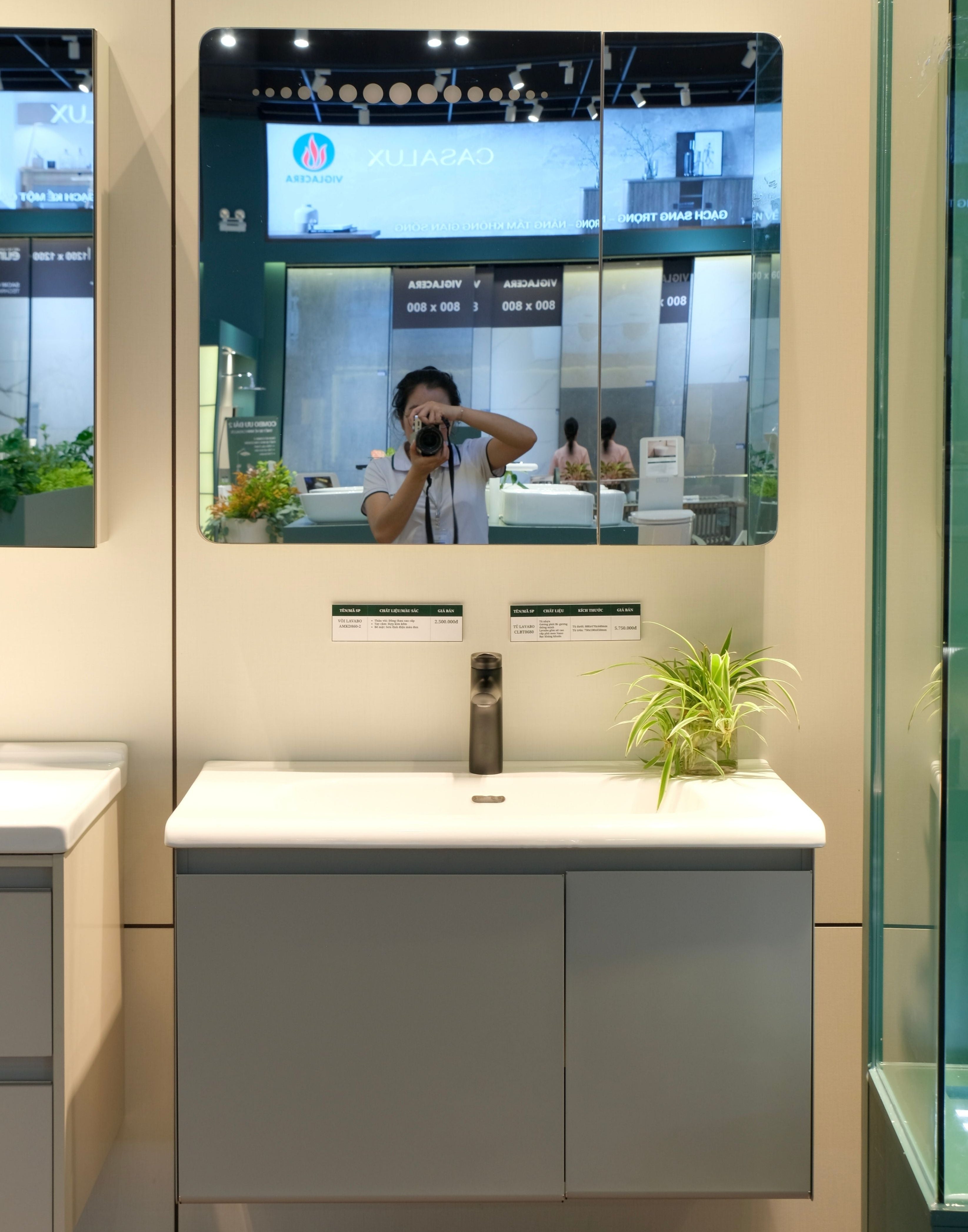 Bộ Tủ Phòng Tắm Nhựa PVC Chống Nước Casalux CLBT0680