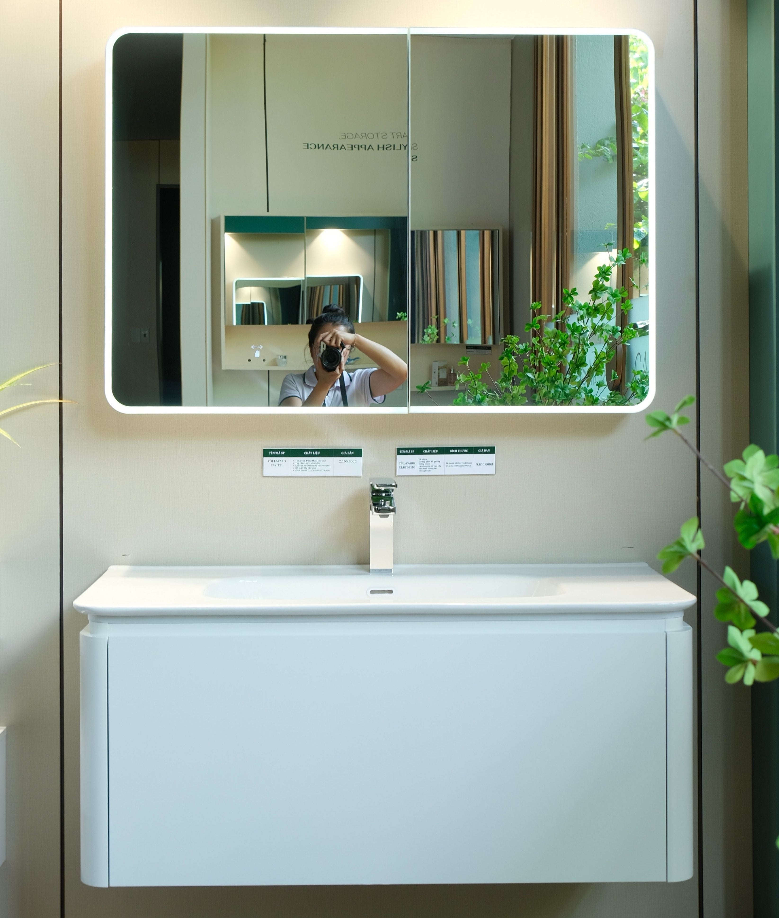 Bộ Tủ Phòng Tắm Nhựa PVC Chống Nước Casalux CLBT08100