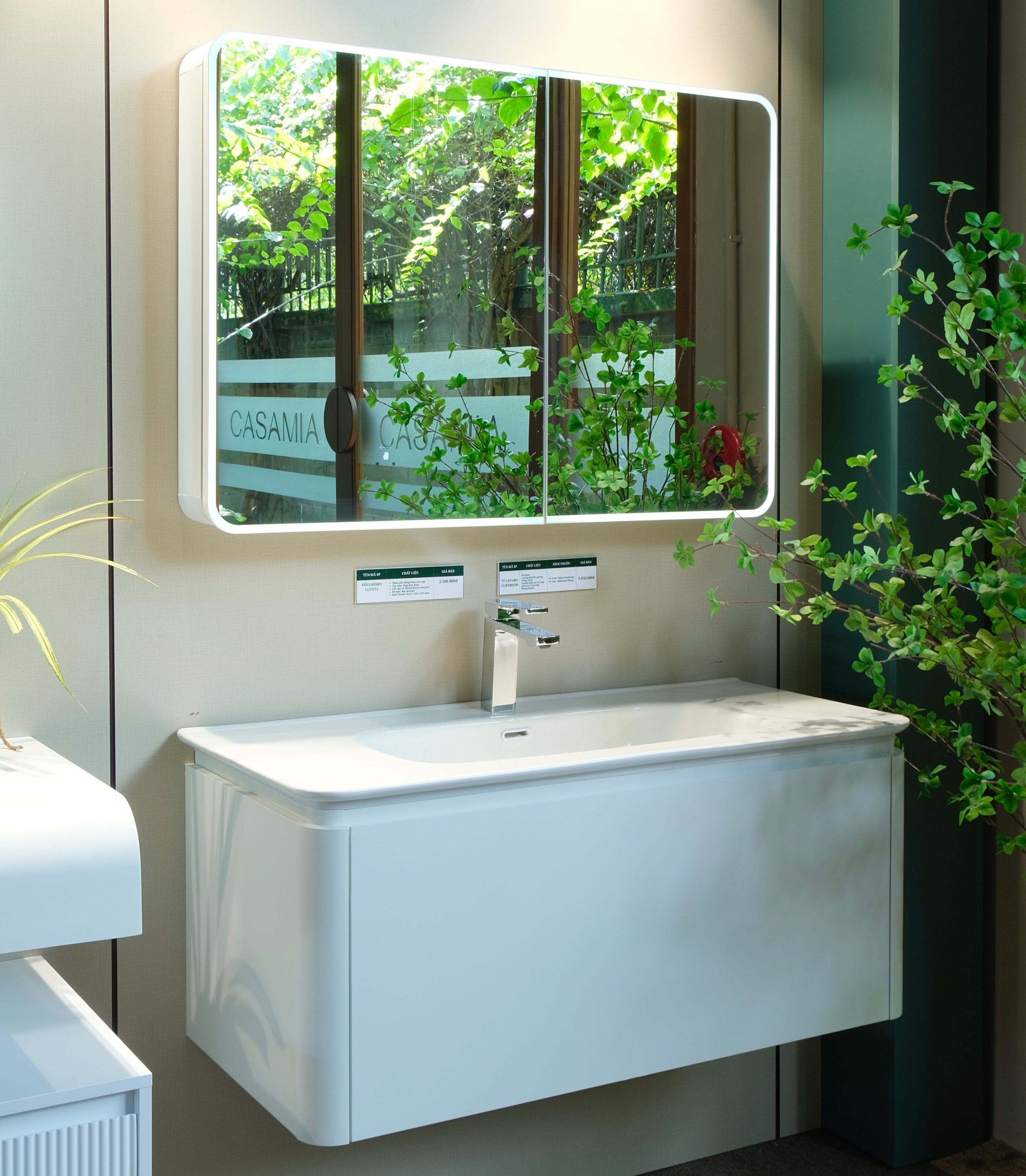 Bộ Tủ Phòng Tắm Nhựa PVC Chống Nước Casalux CLBT08100