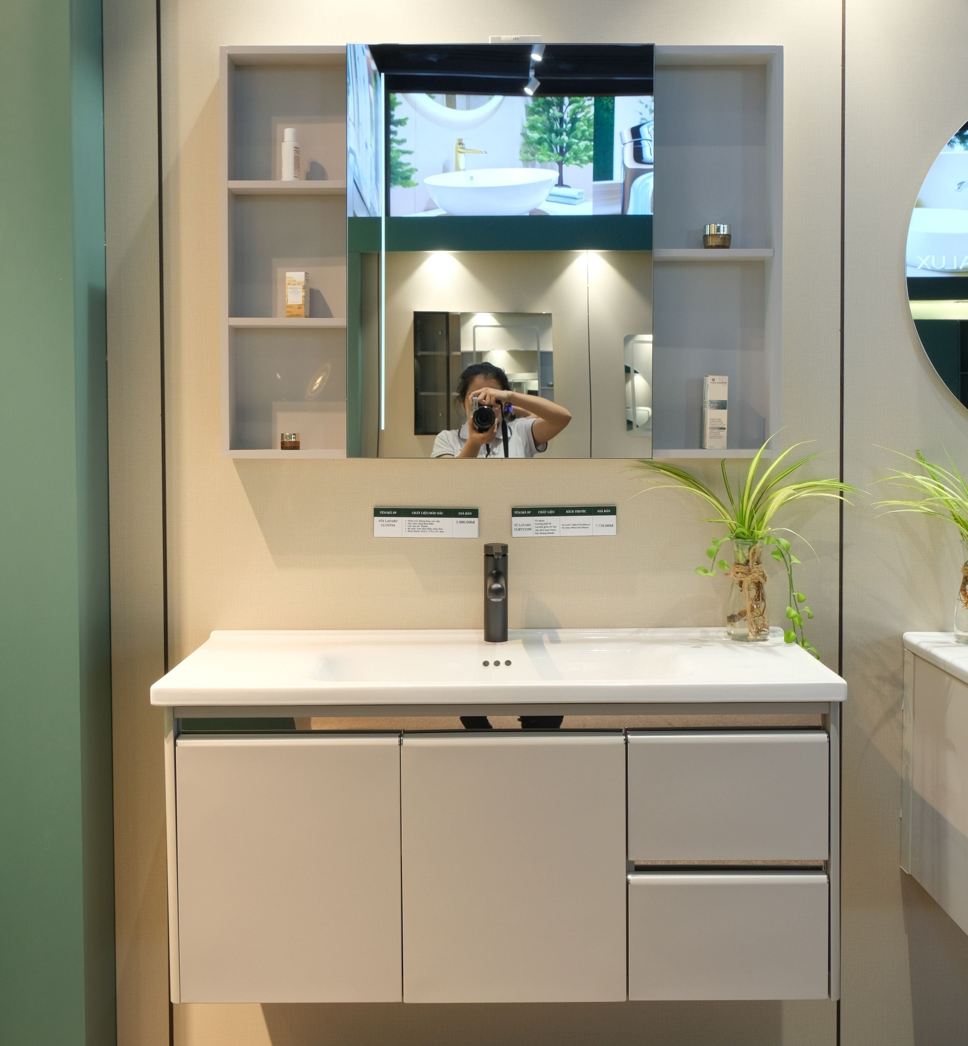 Bộ Tủ Phòng Tắm Nhựa PVC Chống Nước Casalux CLBT11100