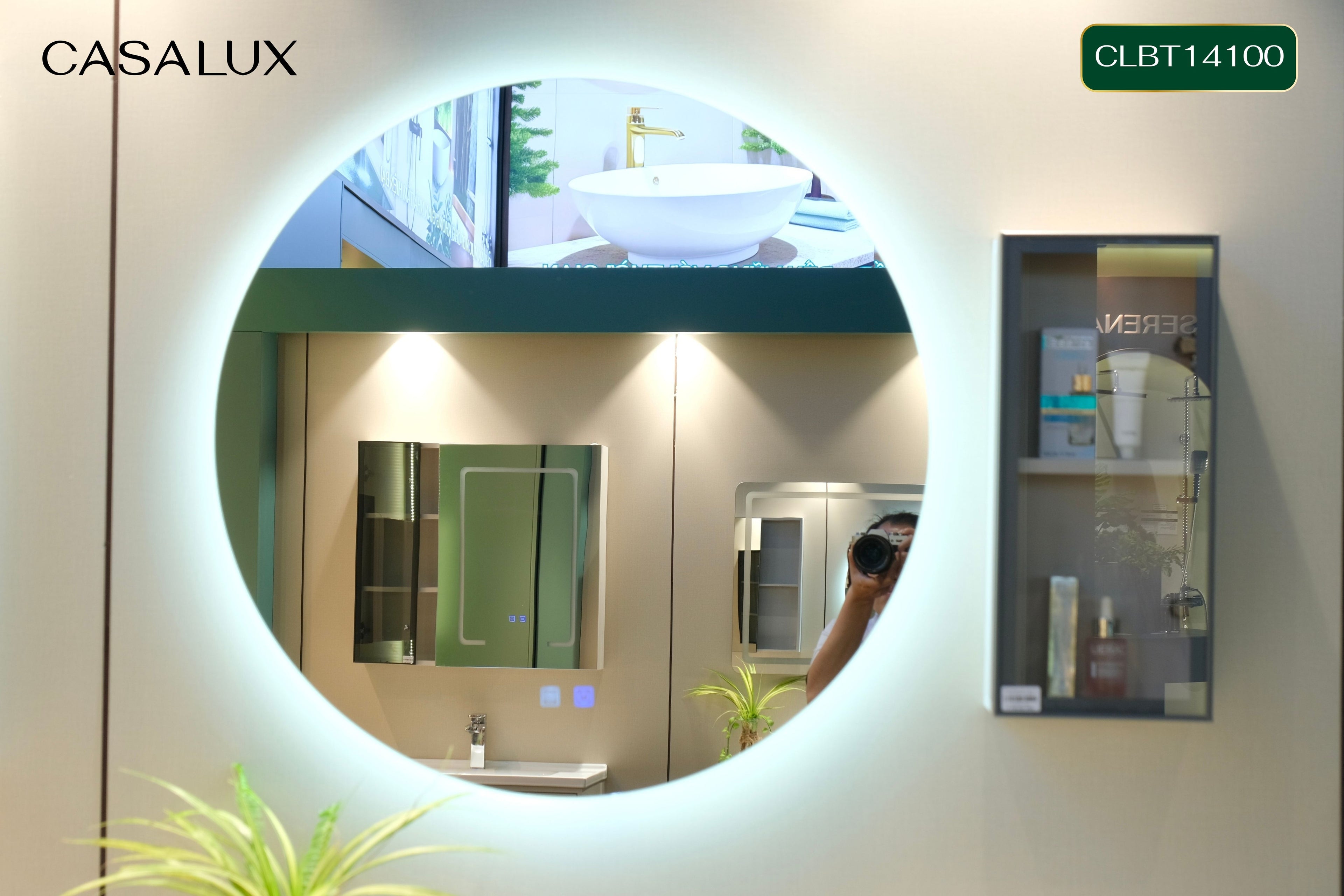 Bộ Tủ Phòng Tắm Nhựa PVC Chống Nước Casalux CLBT14100