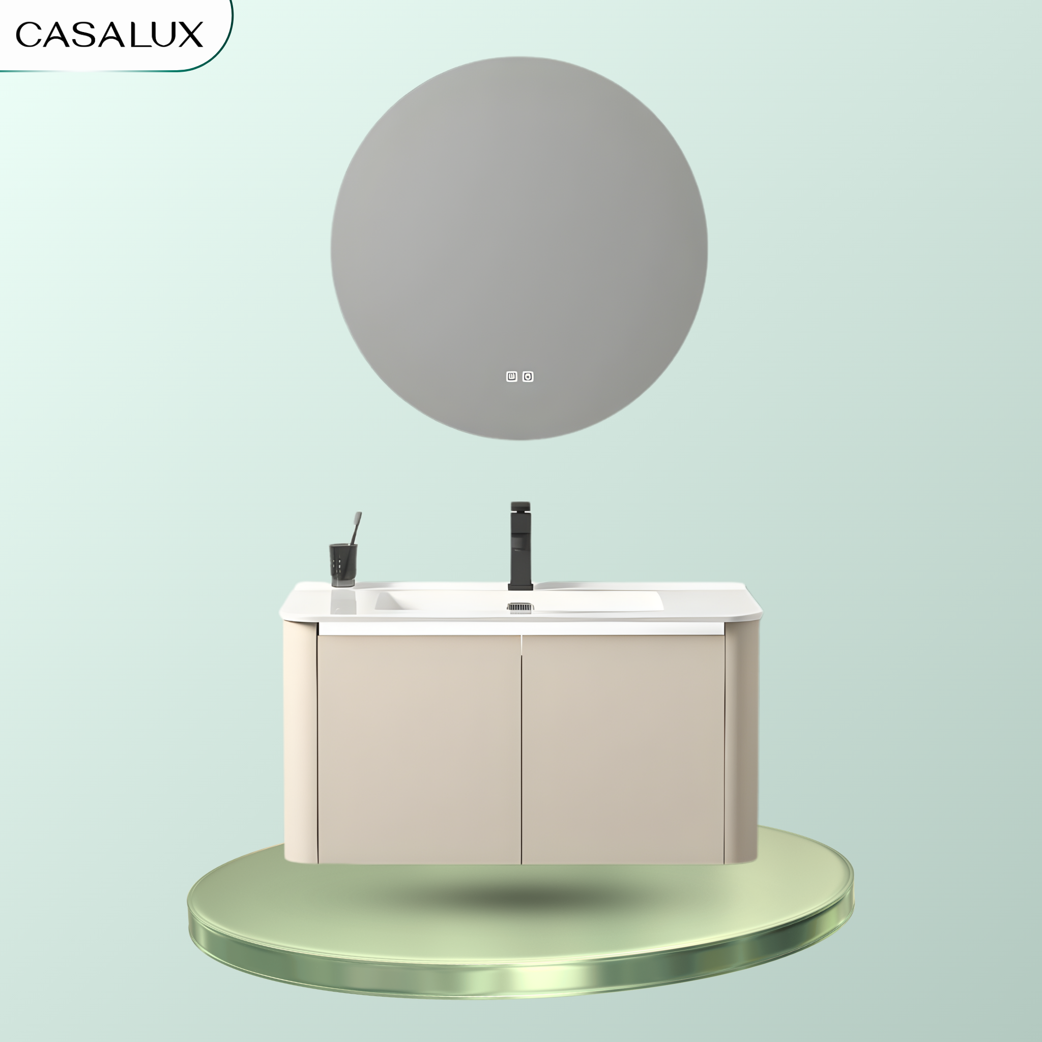 Bộ Tủ Phòng Tắm Nhựa PVC Chống Nước Casalux CLBT1480