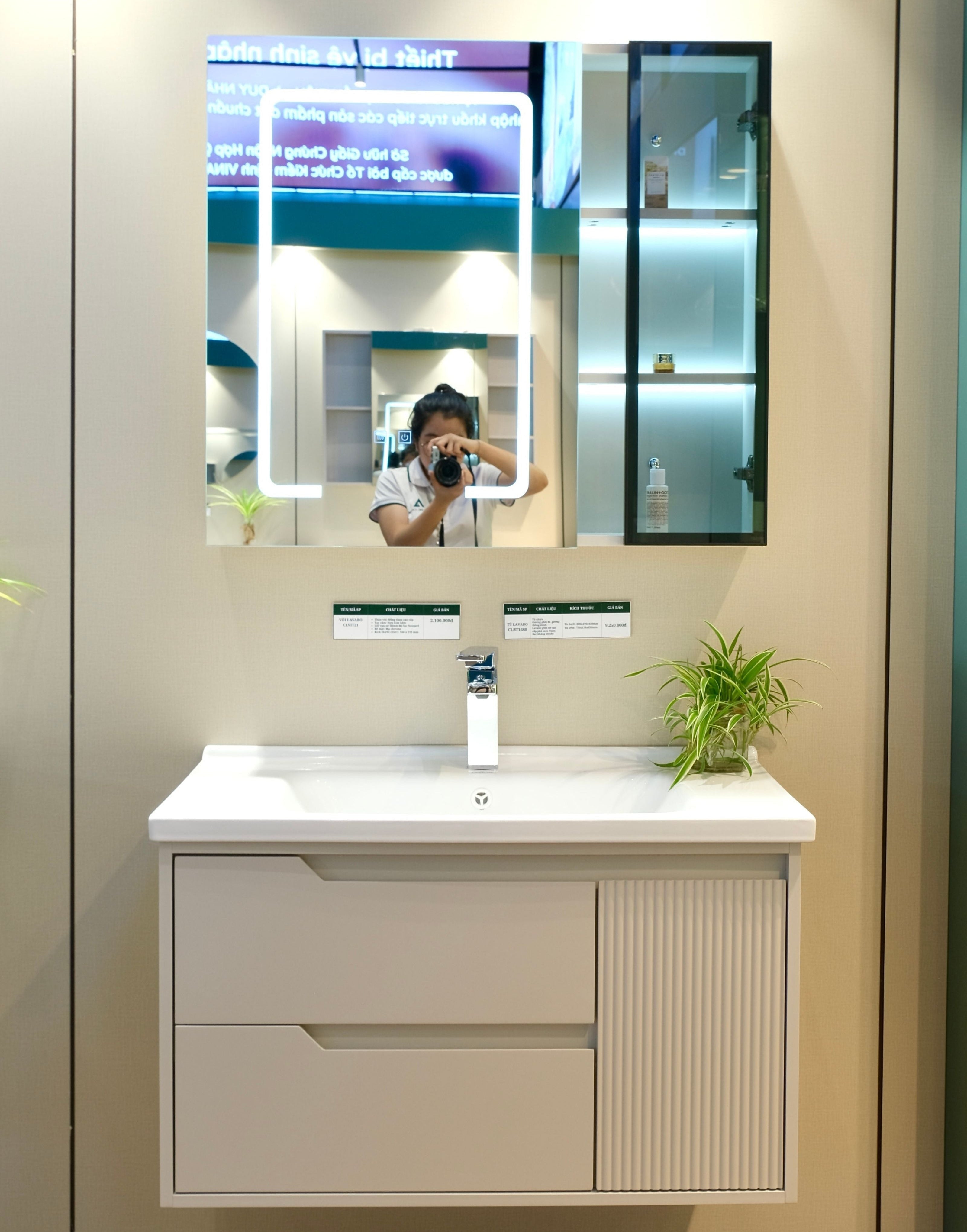 Bộ Tủ Phòng Tắm Nhựa PVC Chống Nước Casalux CLBT1680