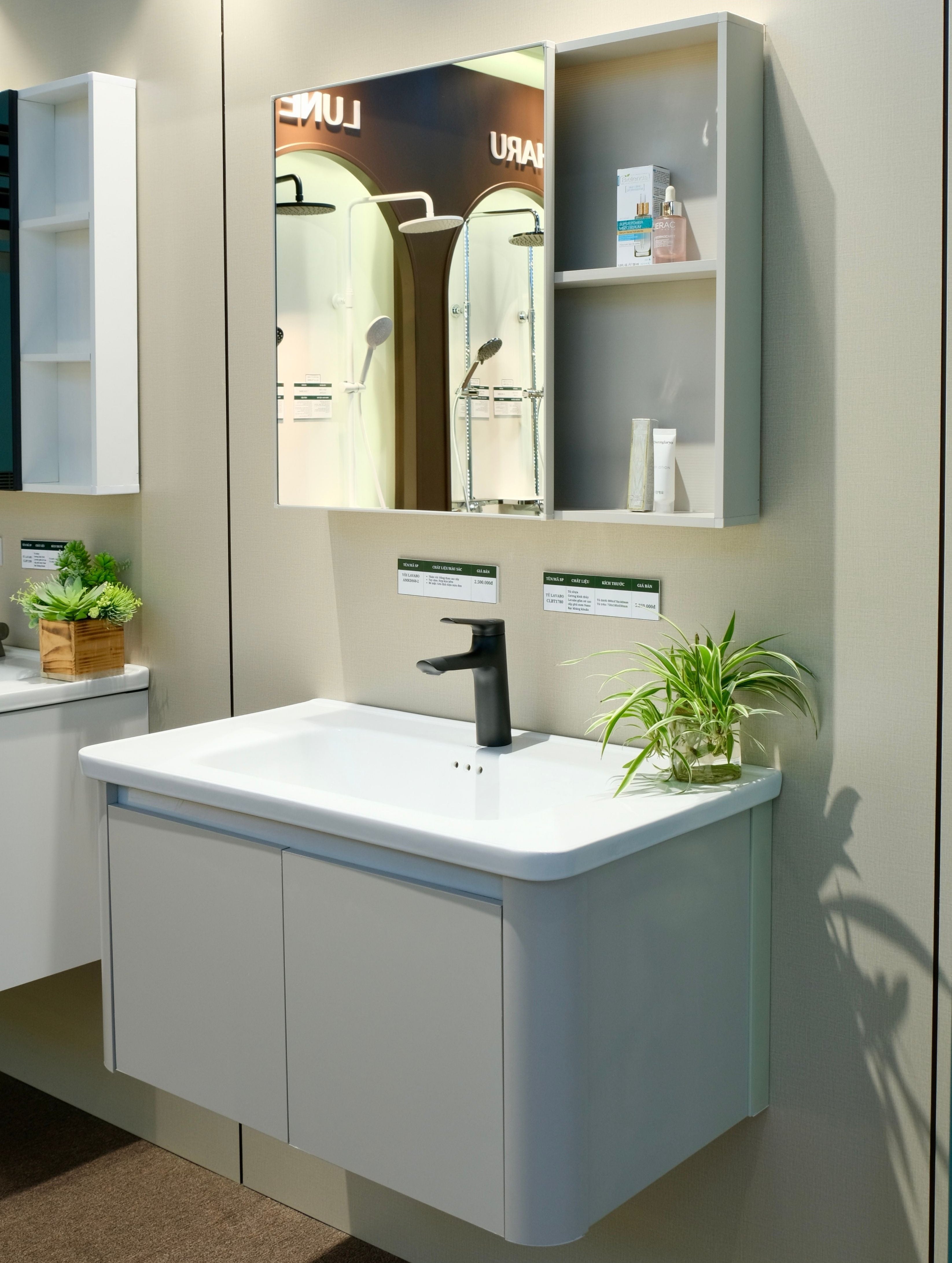 Bộ Tủ Phòng Tắm Nhựa PVC Chống Nước Casalux CLBT1780