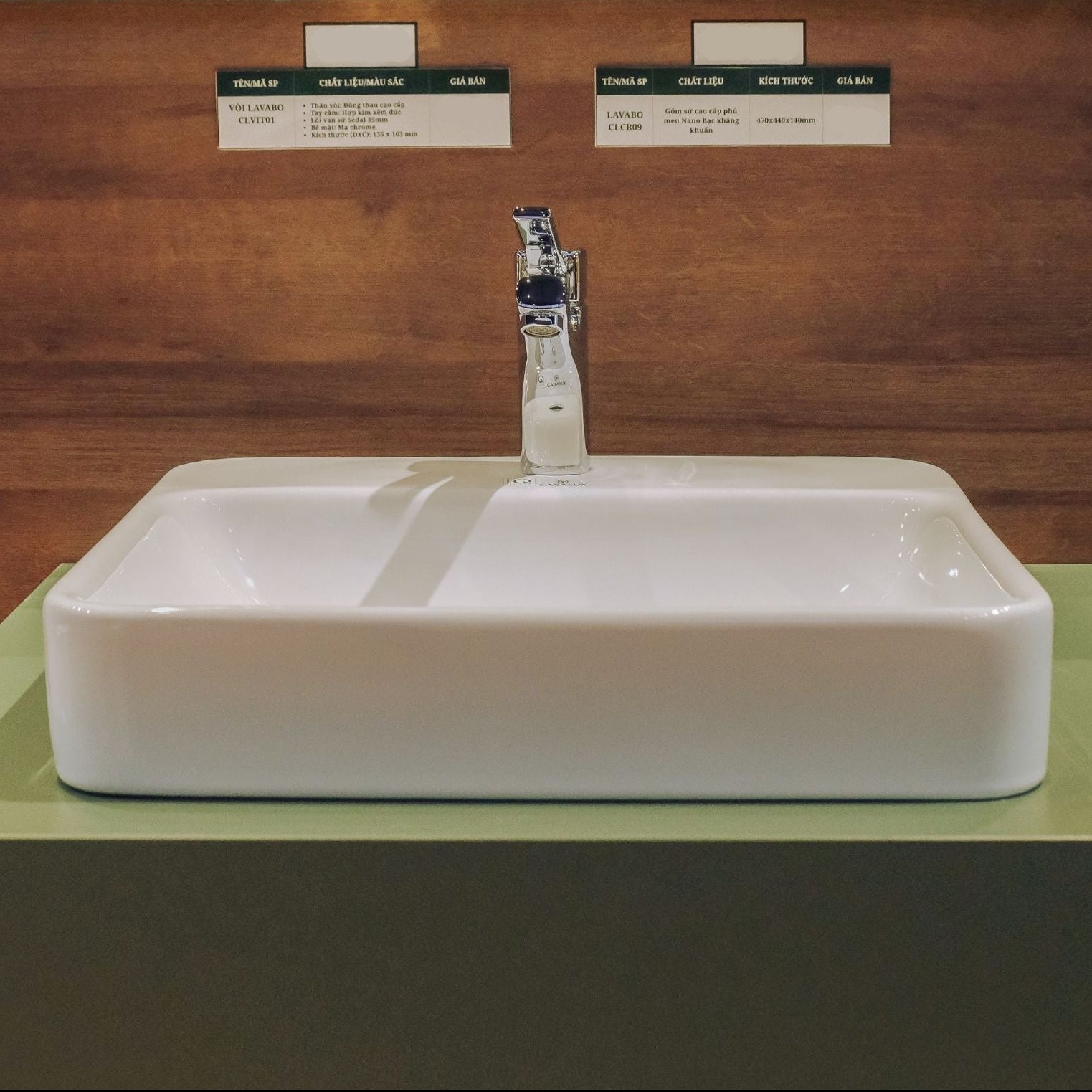 Chậu Lavabo Casalux đặt bàn CL/CR09