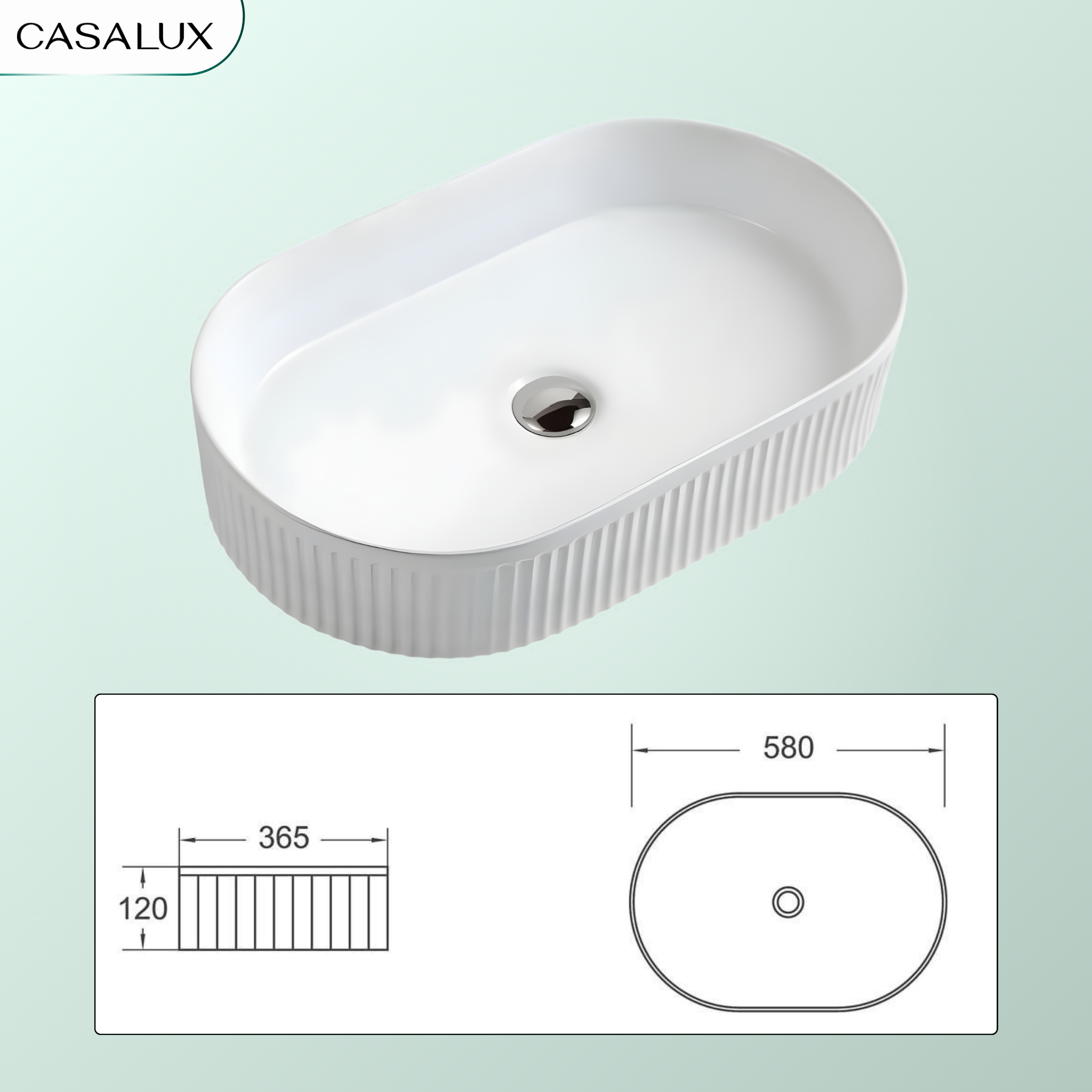 Chậu Lavabo Casalux đặt bàn CL/CR12