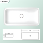 Chậu Lavabo Casalux đặt bàn CL/CR13