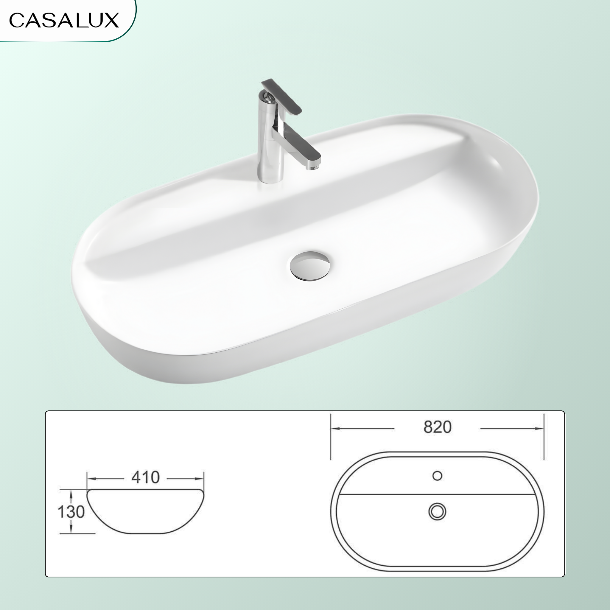 Chậu Lavabo Casalux đặt bàn CL/CR15