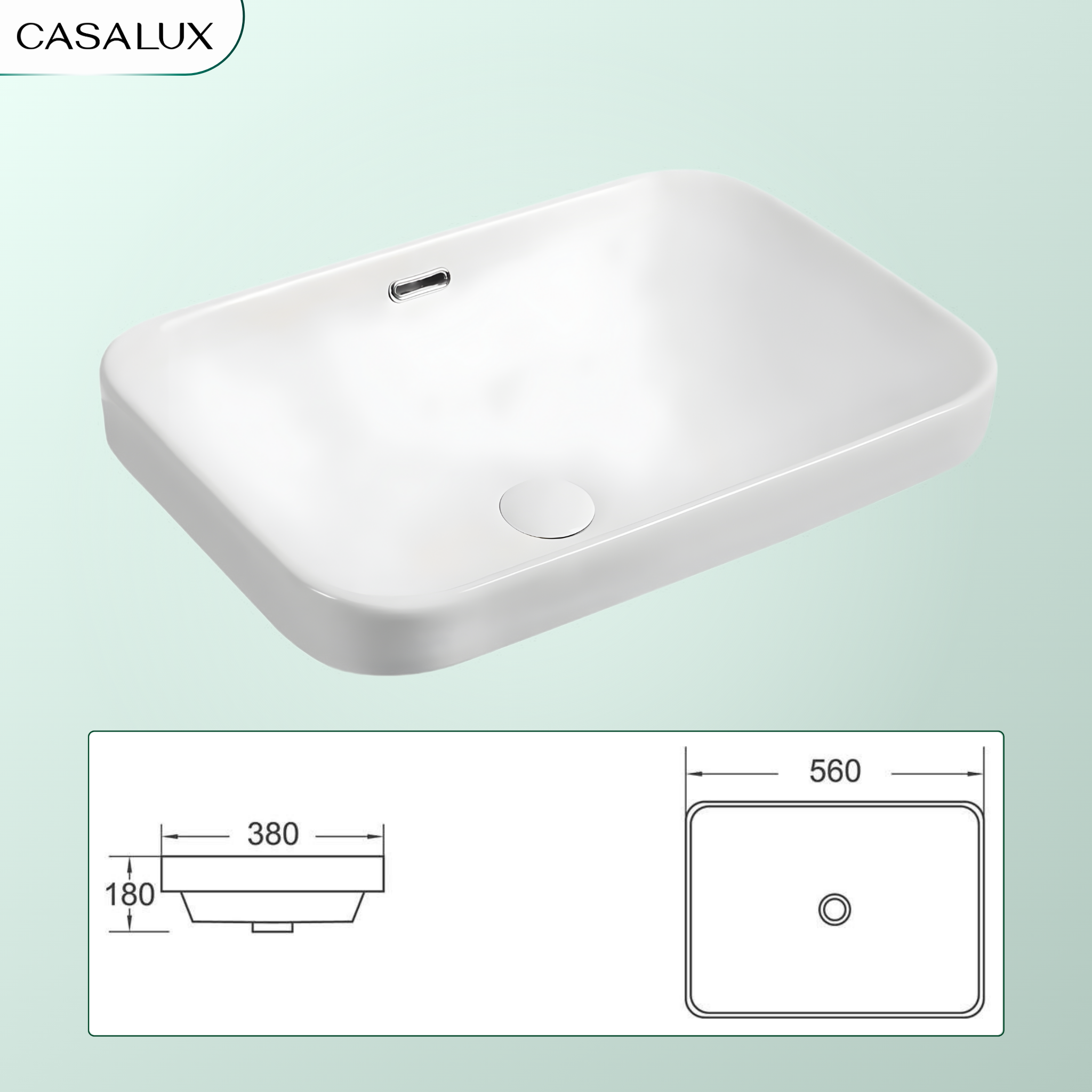 Chậu Lavabo Casalux đặt bàn CL/CR17