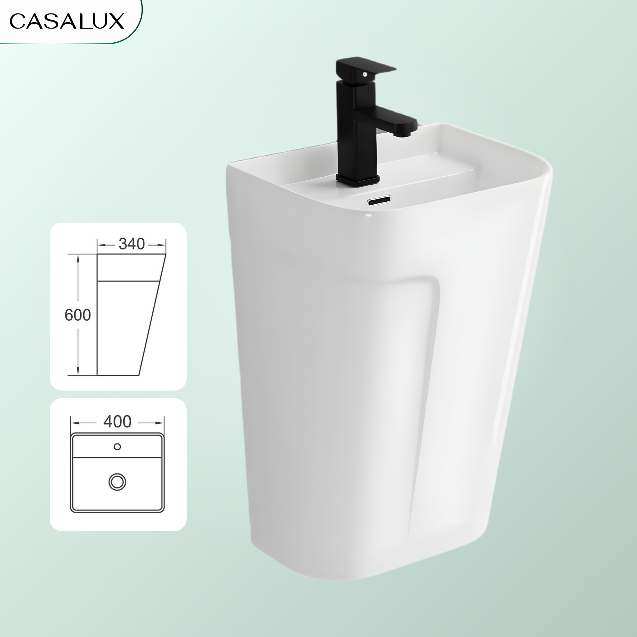 Chậu Lavabo Casalux treo tường CL/CR21
