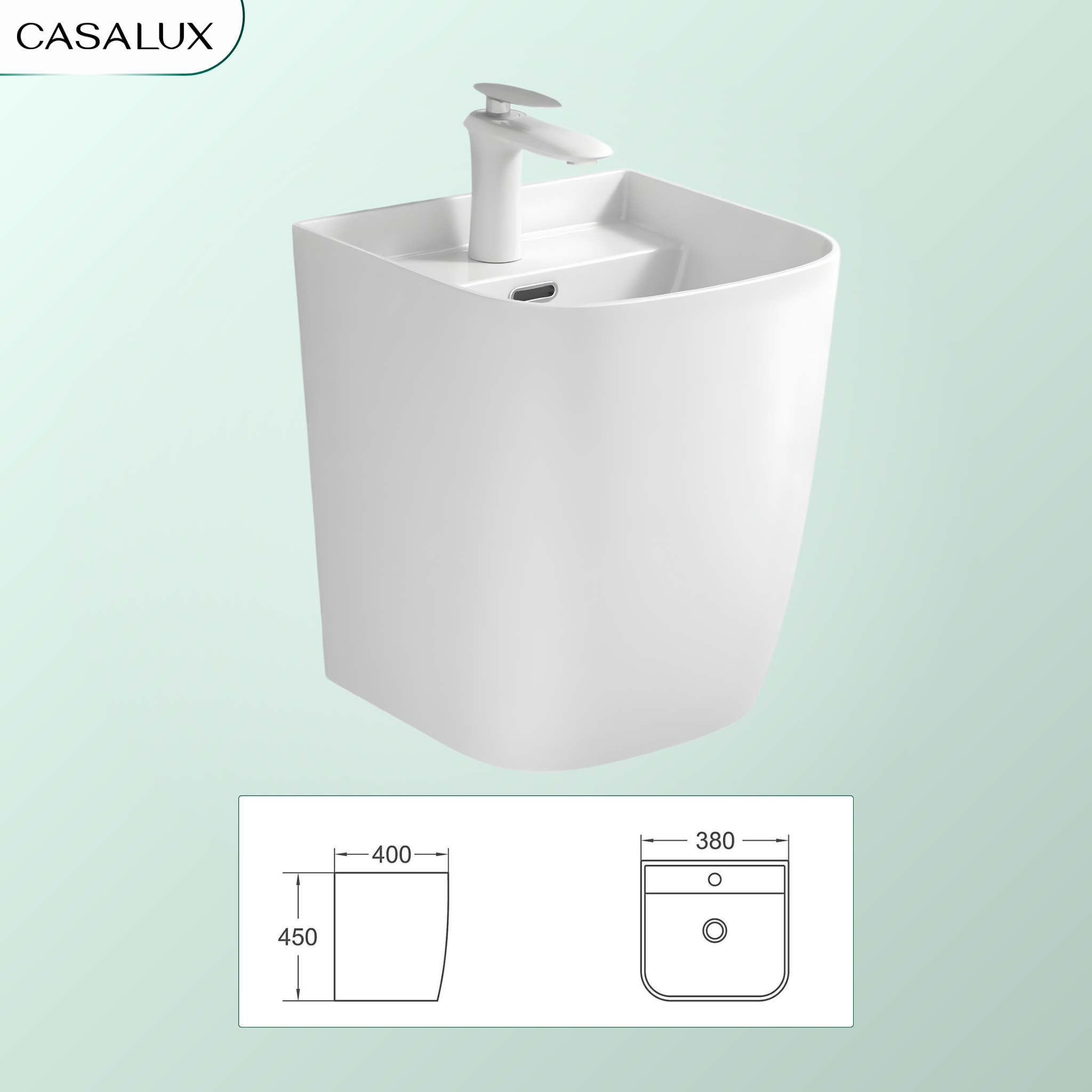 Chậu Lavabo Casalux treo tường CL/CR22