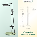 Sen tắm cây Casalux đen nhám CLSD09