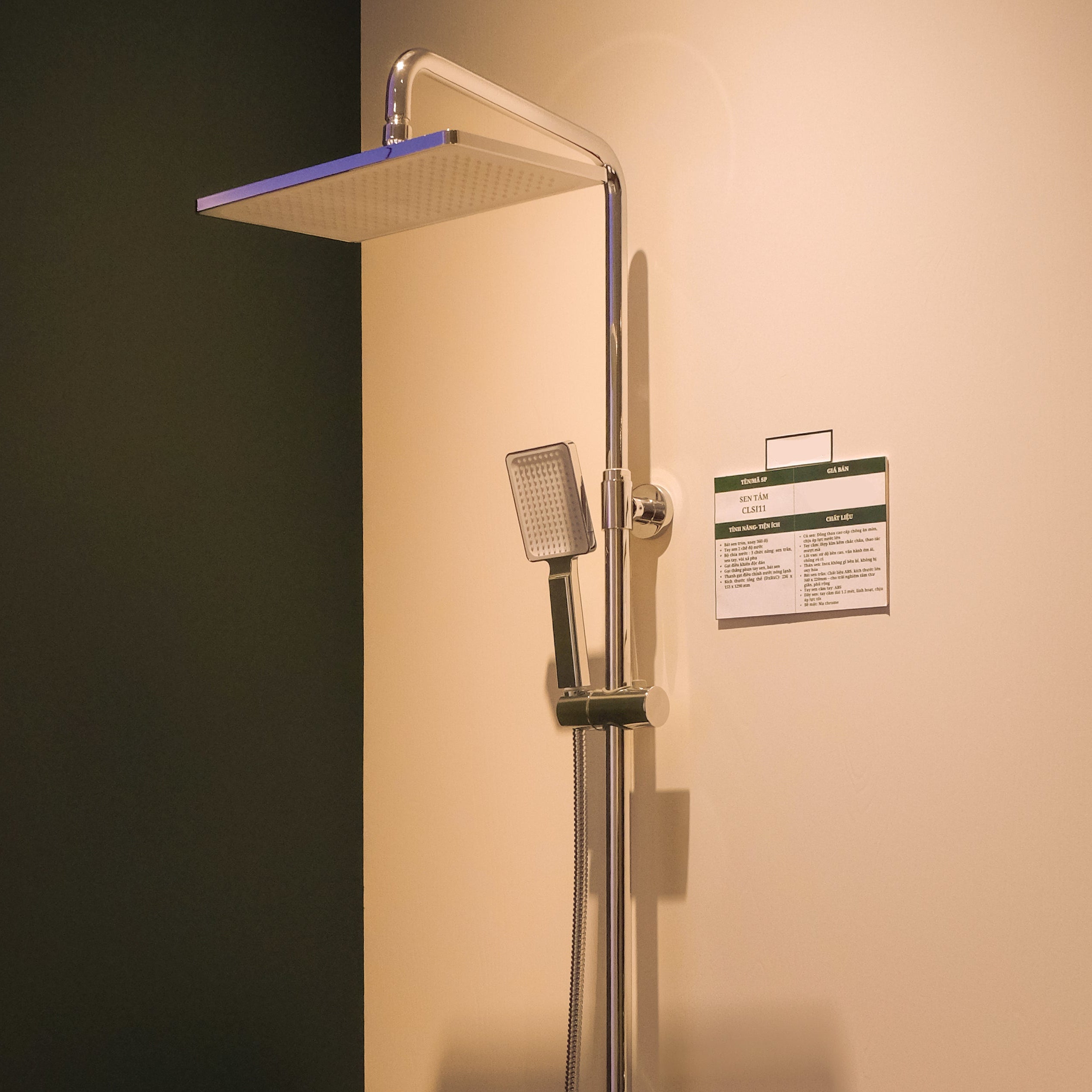 Sen tắm cây Casalux mạ chrome CLSI11