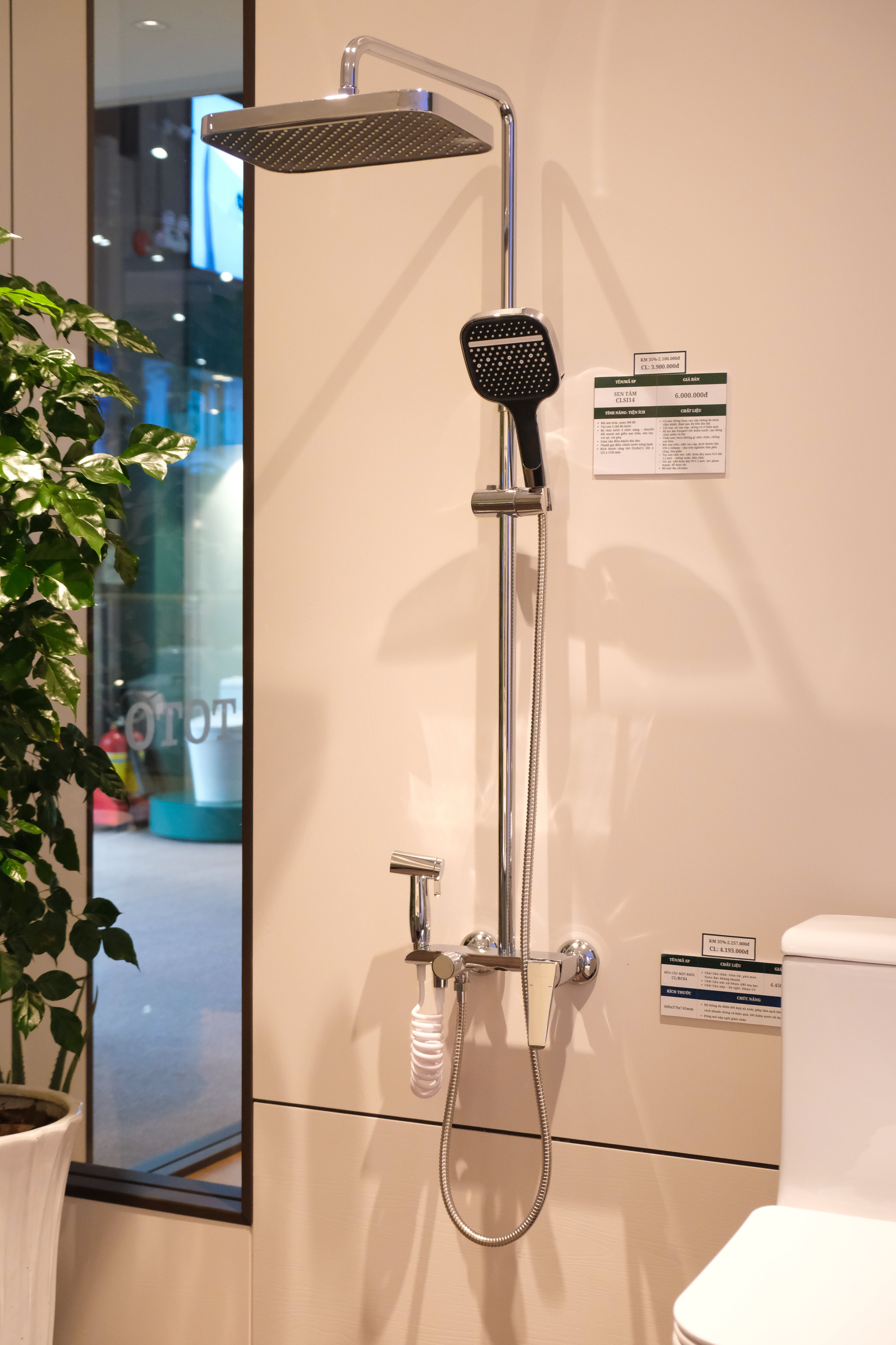 Sen tắm cây Casalux mạ chrome CLSI14