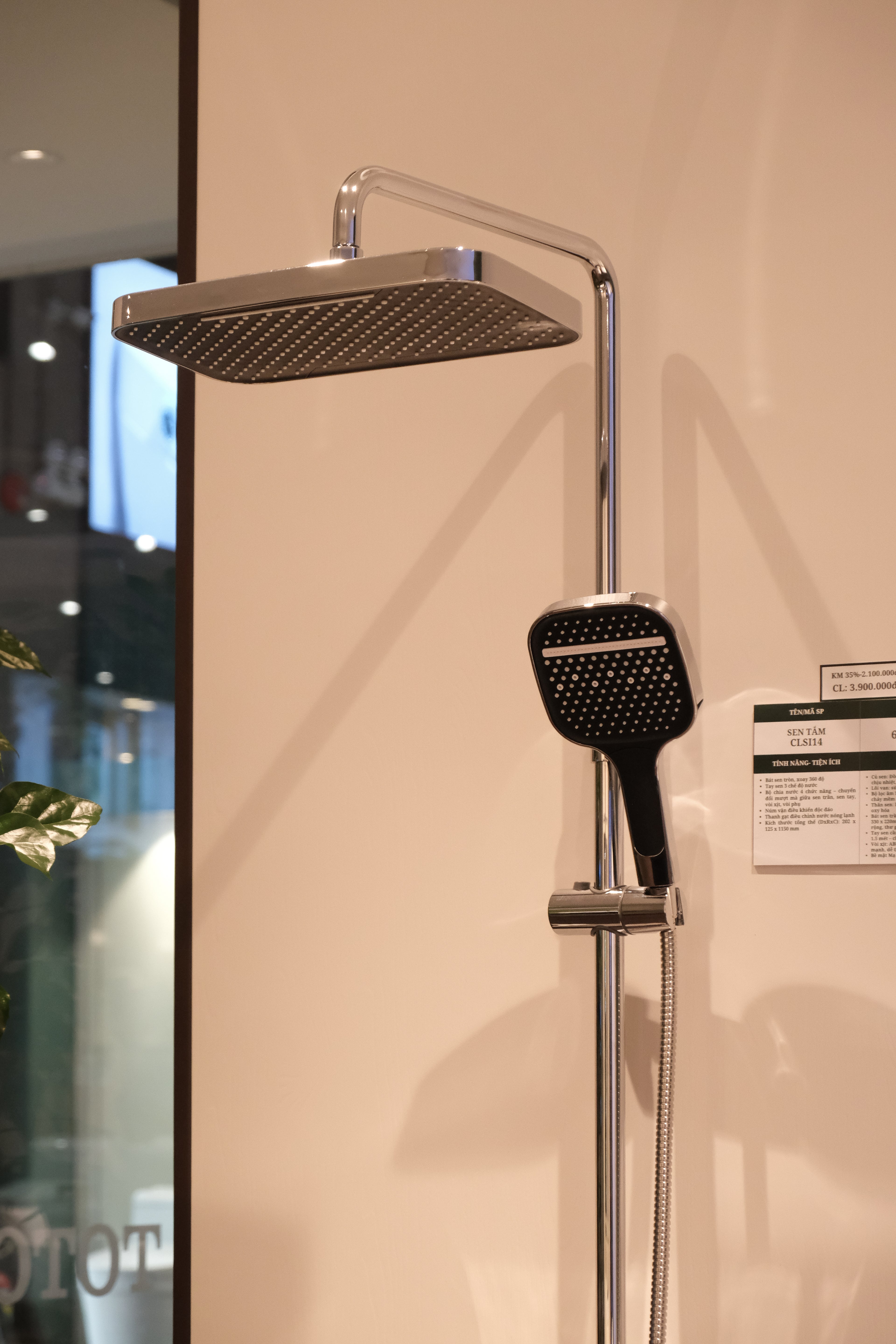 Sen tắm cây Casalux mạ chrome CLSI14