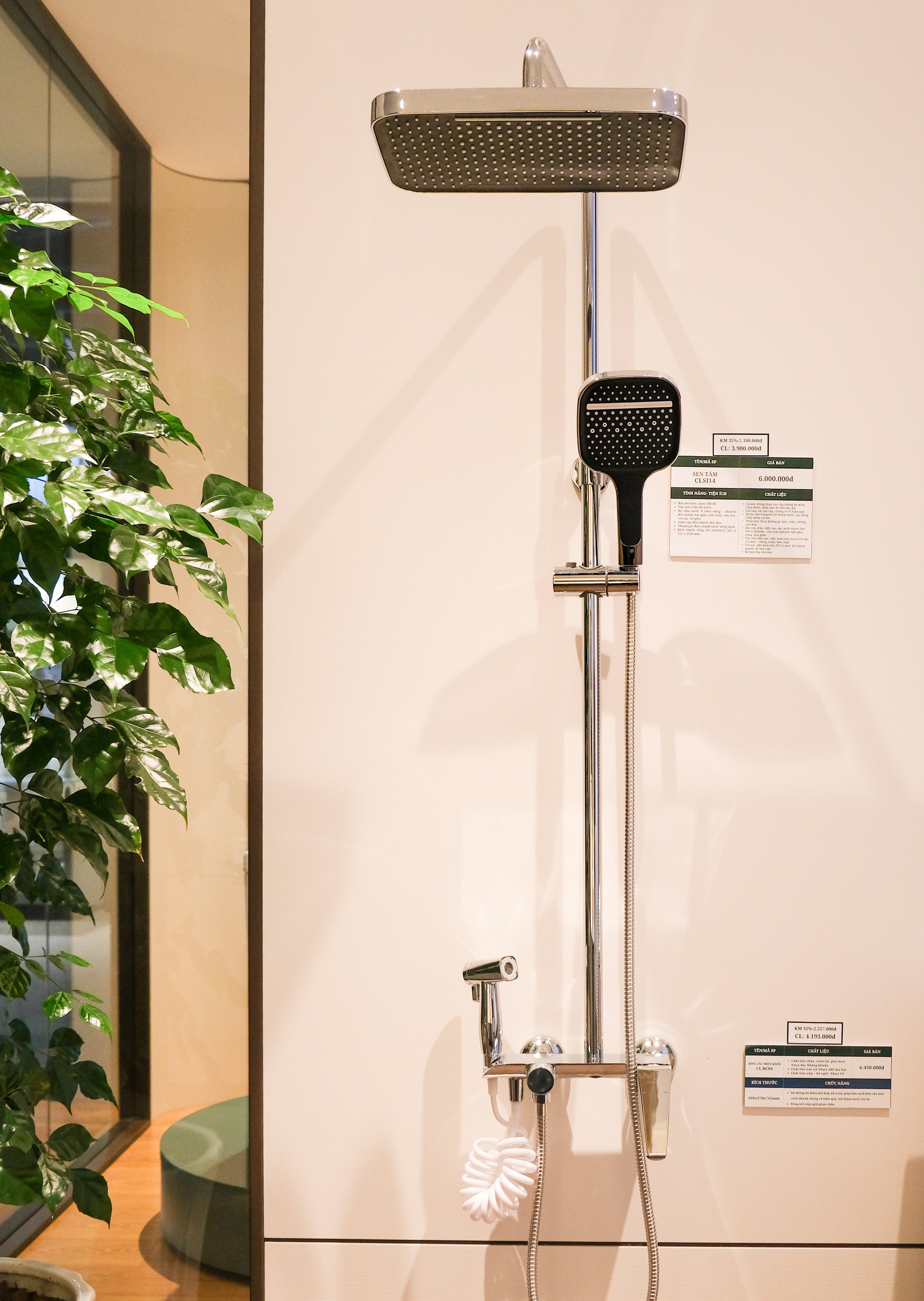 Sen tắm cây Casalux mạ chrome CLSI14