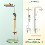 Sen tắm cây Casalux mạ vàng CLSV10