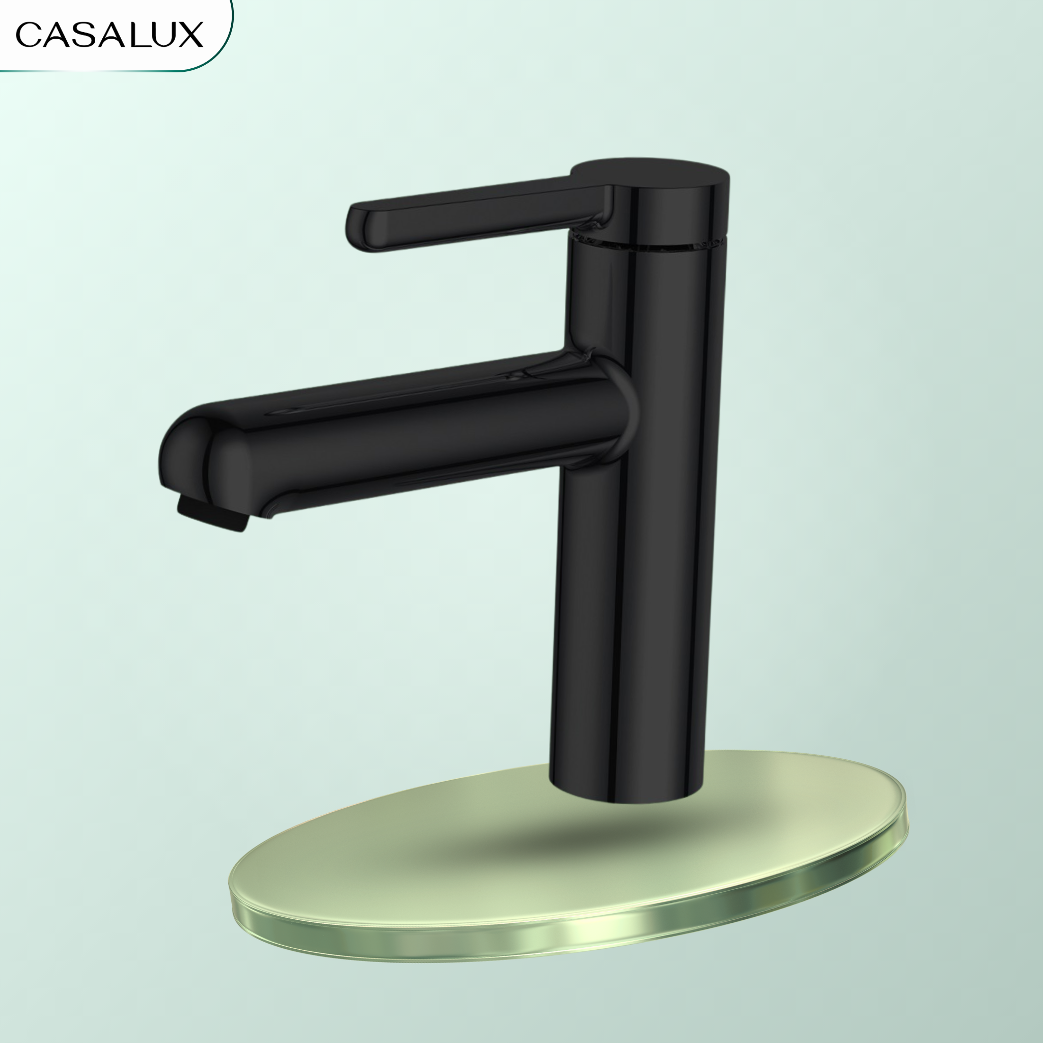 Vòi lavabo Casalux thấp đen nhám CLVDT04