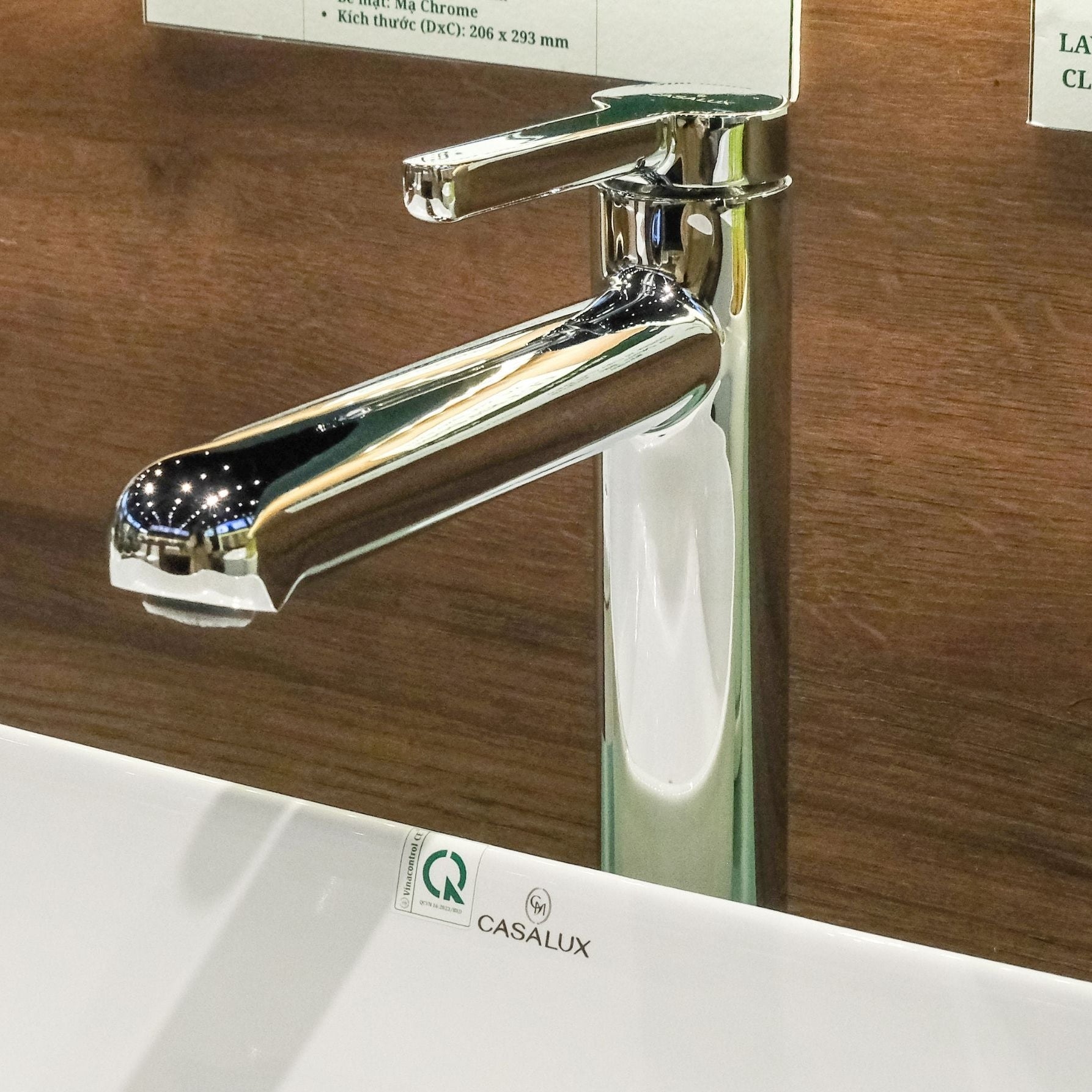 Vòi lavabo Casalux cao mạ chrome CLVIC03