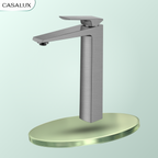 Vòi lavabo Casalux cao màu xám CLVIC10