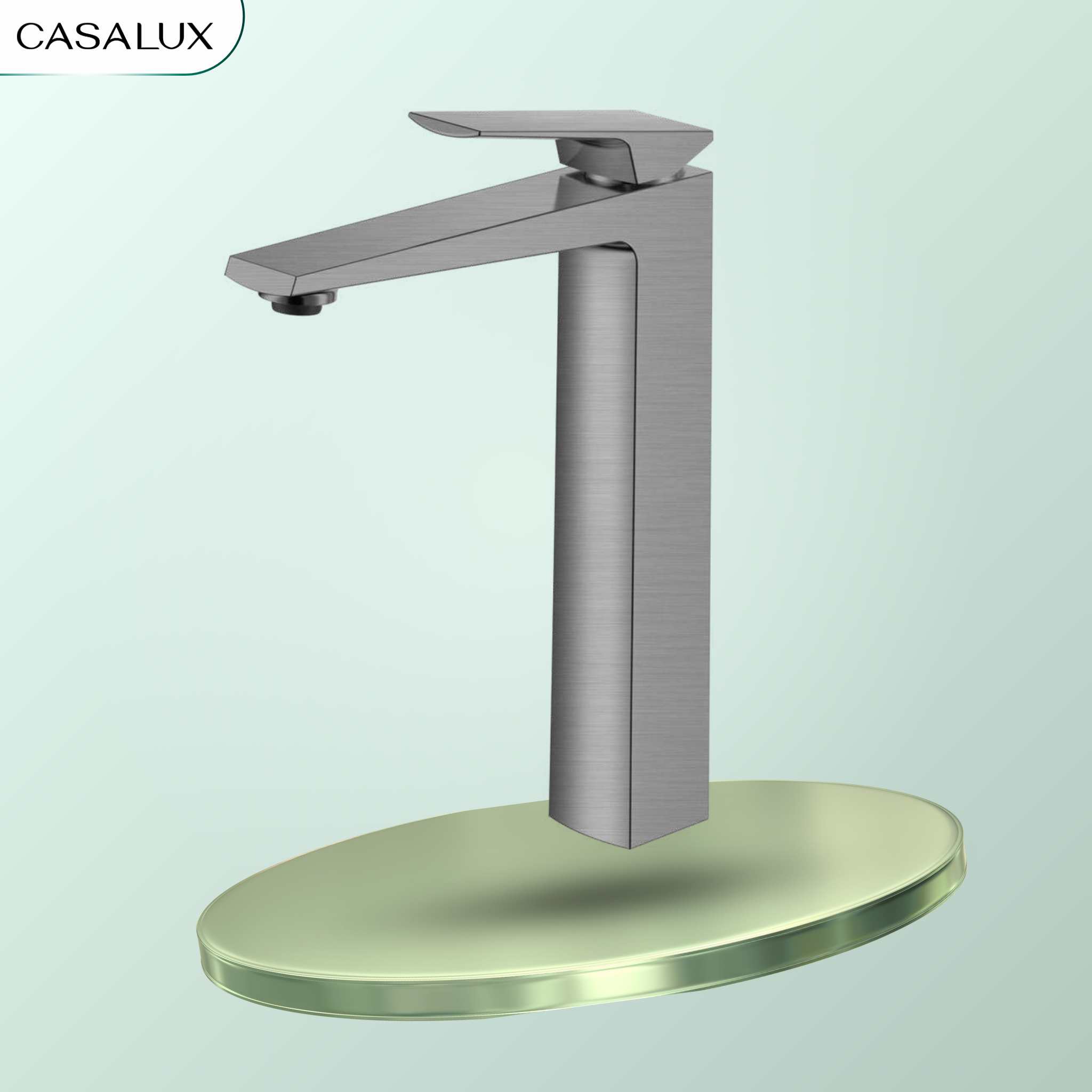 Vòi lavabo Casalux cao màu xám CLVIC10