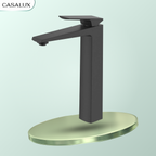 Vòi lavabo Casalux cao đen nhám CLVIDC12