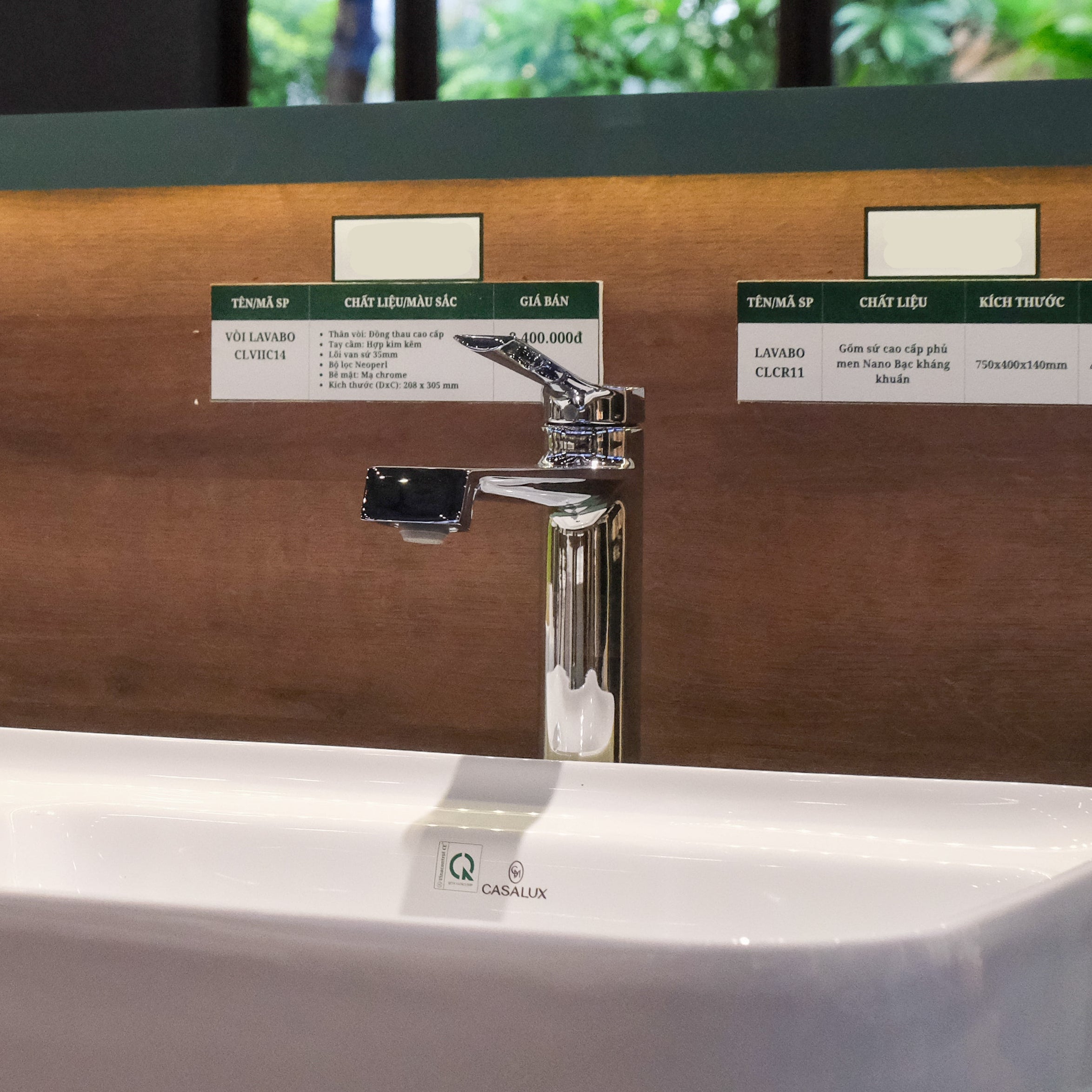 Vòi lavabo Casalux cao mạ chrome CLVIIC14