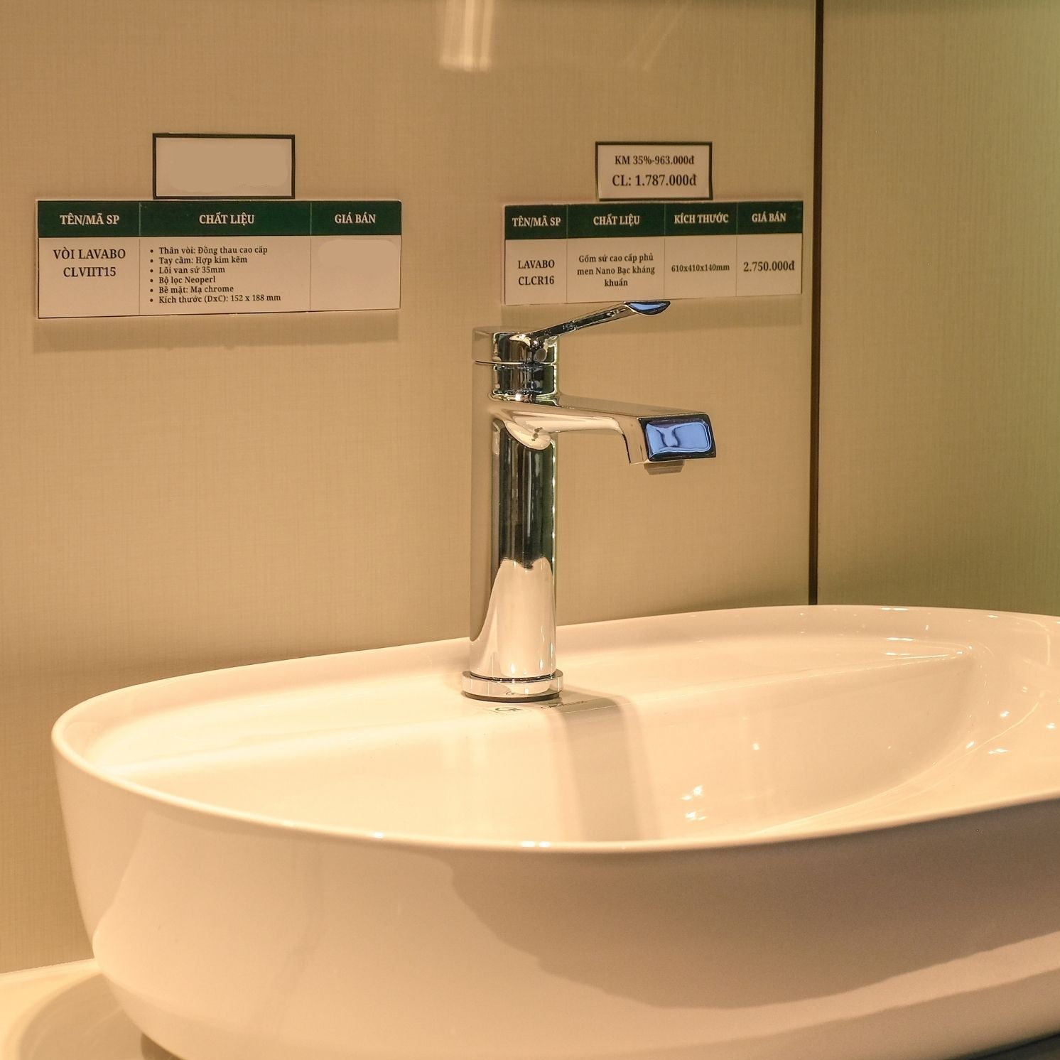 Vòi lavabo Casalux thấp mạ chrome CLVIIT15