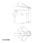 Vòi lavabo Casalux thấp mạ chrome CLVIT08