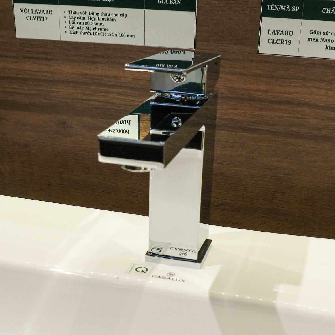 Vòi lavabo Casalux thấp mạ chrome CLVIT17