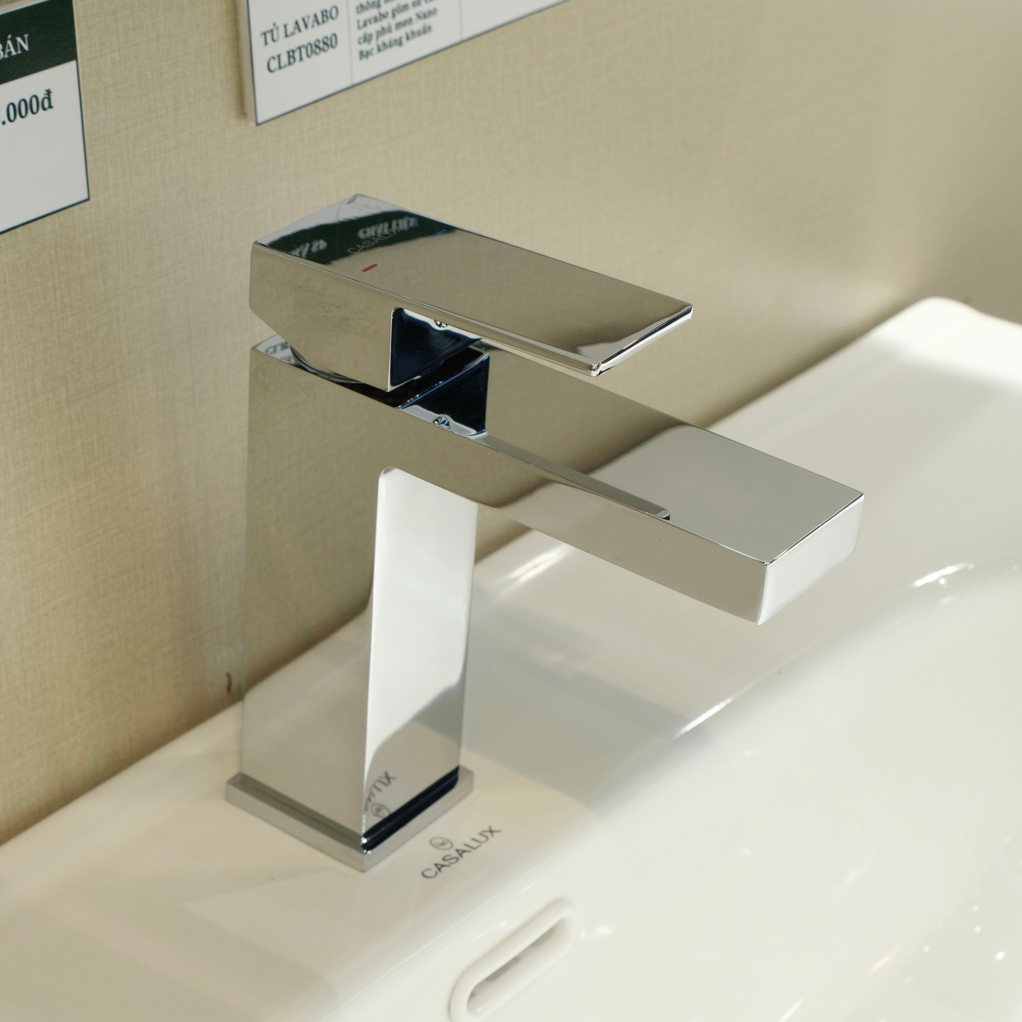 Vòi lavabo Casalux thấp mạ chrome CLVIT17