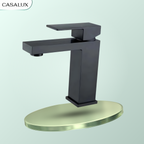 Vòi lavabo Casalux thấp đen nhám CLVIT19