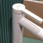 Vòi lavabo Casalux cao màu trắng CLVTC06