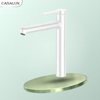 Vòi lavabo Casalux cao màu trắng CLVTC06